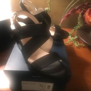 COLE HAAN PENELOPE WEDGE SANDAL. Beautiful and never worn. NIB